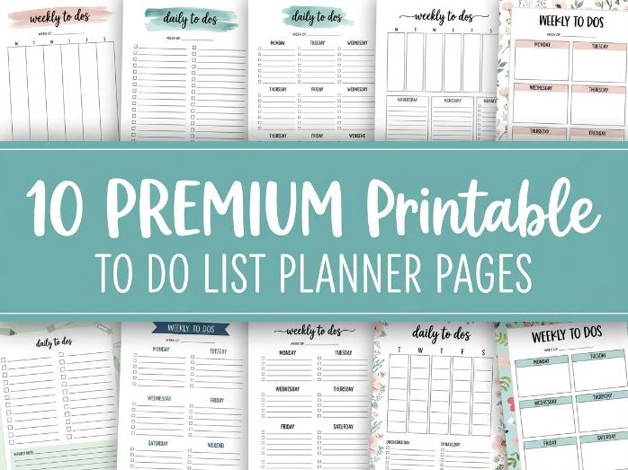 Printable Daily To Do List Planner