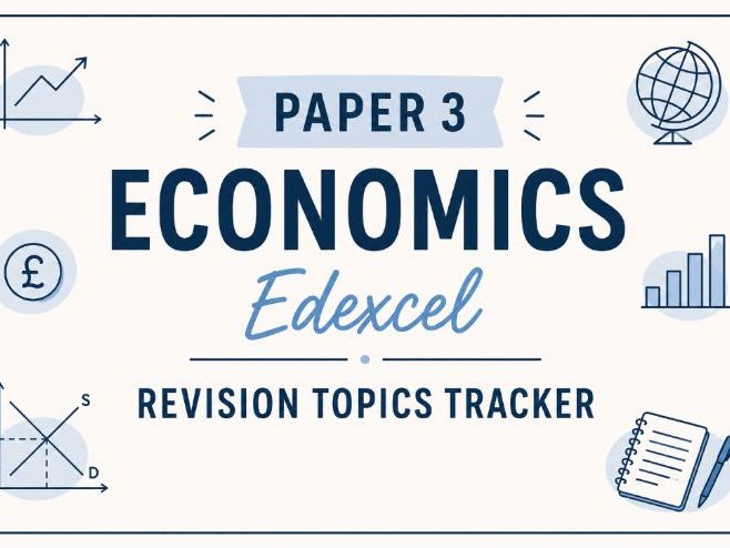 Edexcel Economics A A-level Paper 3 2026 topic tracker and questions