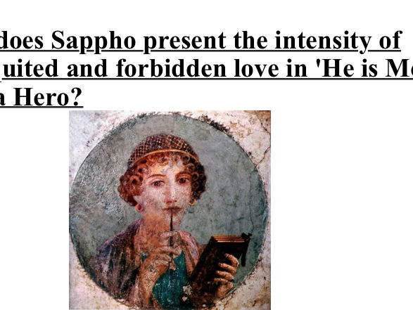 Year 8 Poetry: Sappho & Protest (3 Less)