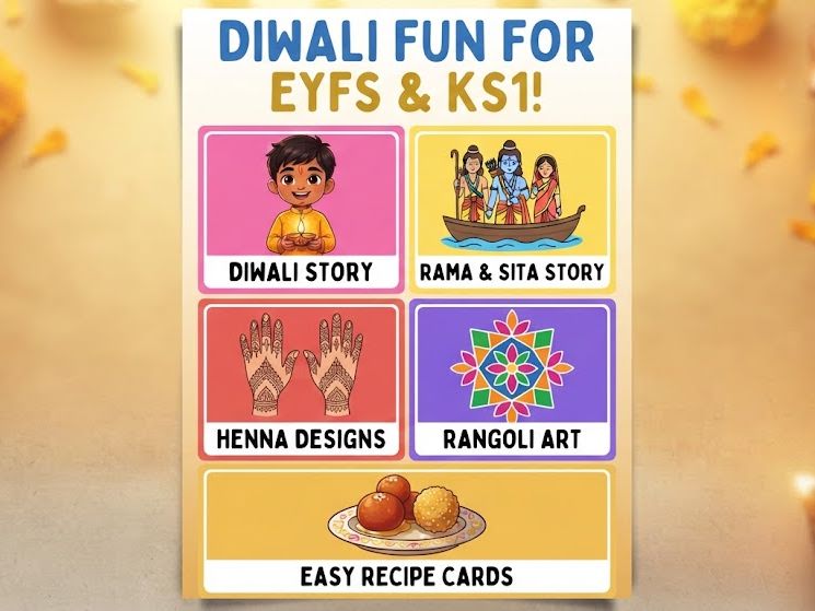 The Ultimate Diwali Early Years & Key Stage 1 Resource Bundle: PowerPoints, Posters & Recipes
