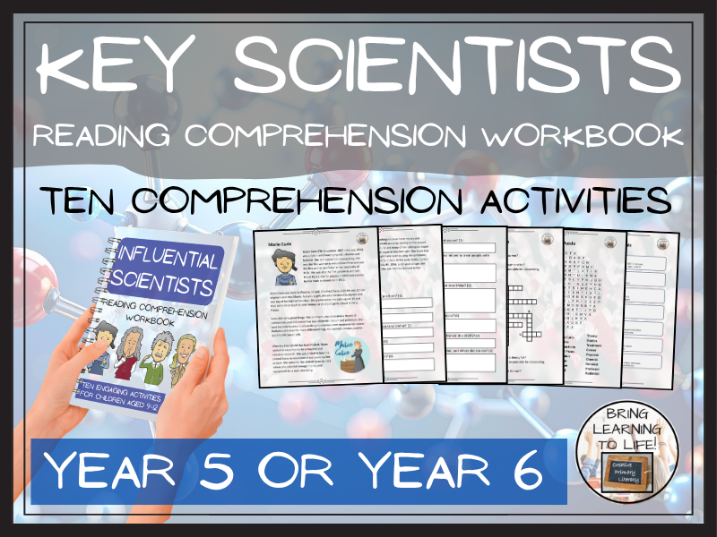 Influential Scientists Reading Comprehension Workbook | Year 5 or Year 6