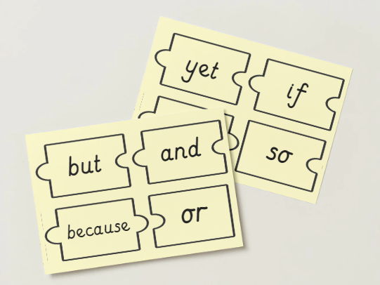 Conjunctions/Connectives Jigsaw Display KS1 KS2