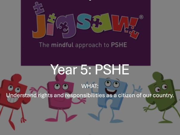 Year 5 PSHE – Jigsaw Lesson 2: Being a Citizen of My Country