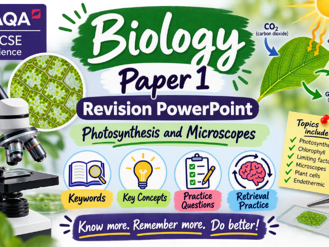 Photosynthesis and Microscope Revision - AQA Combined Science Biology Paper 1