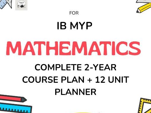 IB MYP Mathematics Years 4-5 Complete Course Syllabus + 12 Fully Detailed Unit Planners