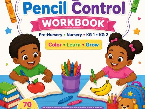 Pencil Control & Coloring Workbook for Little Learners | Fine Motor Skills | Early Years