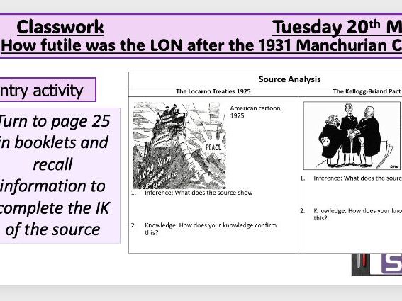 AQA Conflict and Tension 1919-1939- Part 2- Lessons & Worksheets