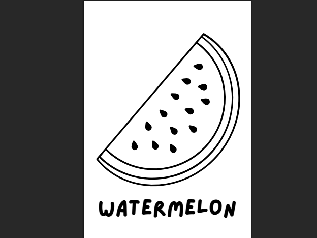 Fruits Coloring Book | Preschool & Kindergarten