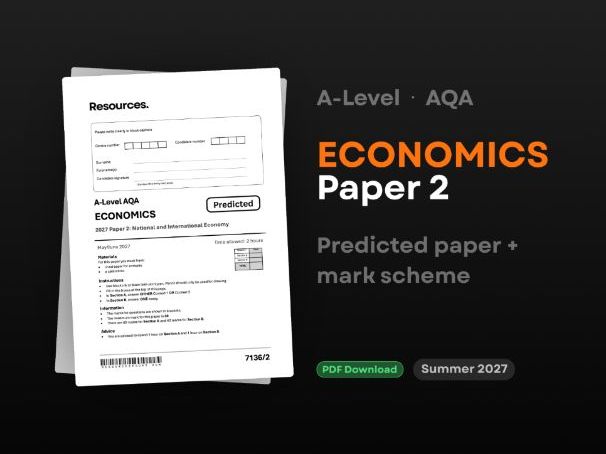 Predicted Paper 2 2027 A-Level Economics AQA