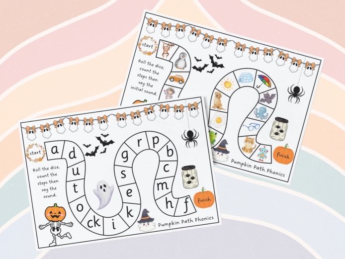 Phonics - Pumpkin Path Phonics (phoneme & initial sound)