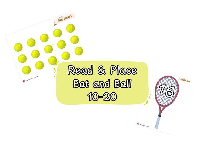 Read & Place Bat and Ball 10-20