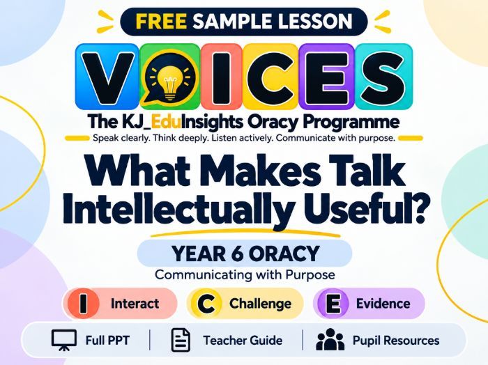FREE Year 6 Oracy Lesson | VOICES | Speaking & Listening | Complete Lesson + PPT