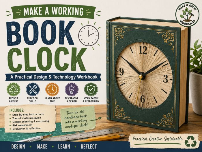 Upcycled Book Clock Project