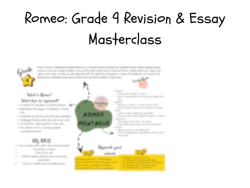 Romeo Grade 9 Essay Plan | Romeo and Juliet GCSE | Shakespeare Character Analysis | Top Band