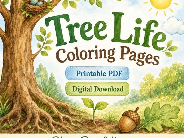 Tree Life Coloring Pages