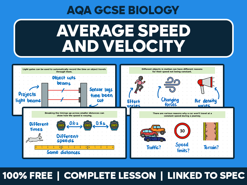 GCSE AQA Physics Complete Lesson - Average Speed and Velocity
