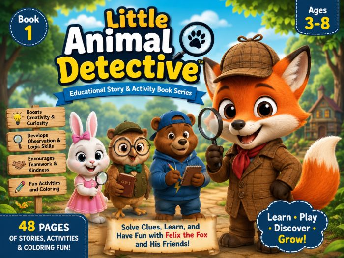 Little Animal Detective Alphabet A-D Fun