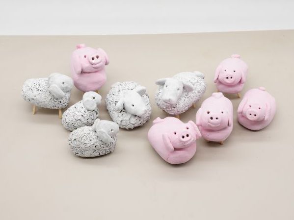 How to make a pig and a sheep out of clay