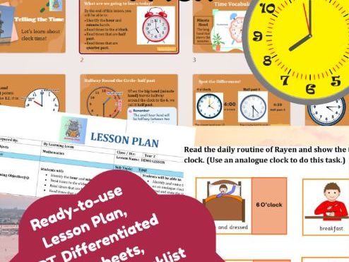 Year 2 |Teaching Interview Demo Pack| Mathematics- Time