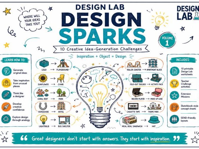 Design Sparks: 10 Creative DT Challenges