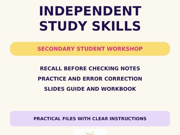 Independent Study Skills Recall and Correction