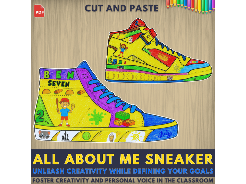 All About Me Sneaker Craft | First Day & Week of School Activity | Back-to-School Icebreaker