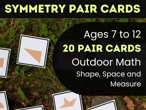 Outdoor Symmetry Pair Cards – Fun Maths Matching Activity for Primary