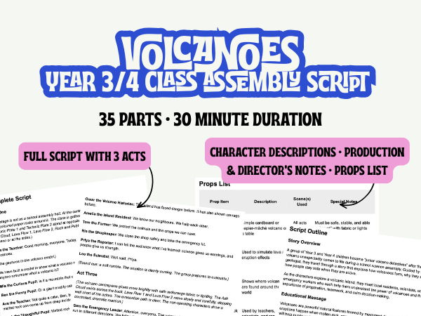 LKS2 Volcanoes Assembly Script