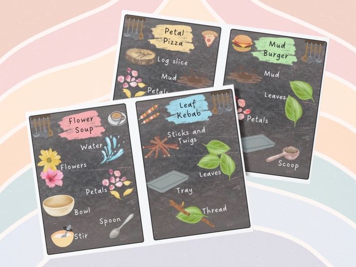 Mud Kitchen Recipes Blackboard Style