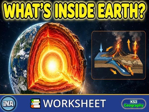 Inside Earth - KS3 Geography Worksheet