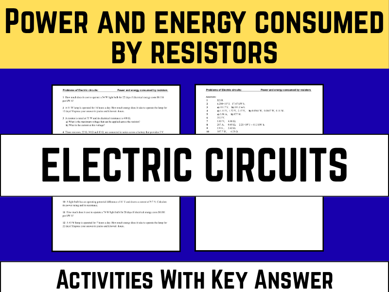 Electric Power & Energy Consumption: 12 Real-World Physics Problems