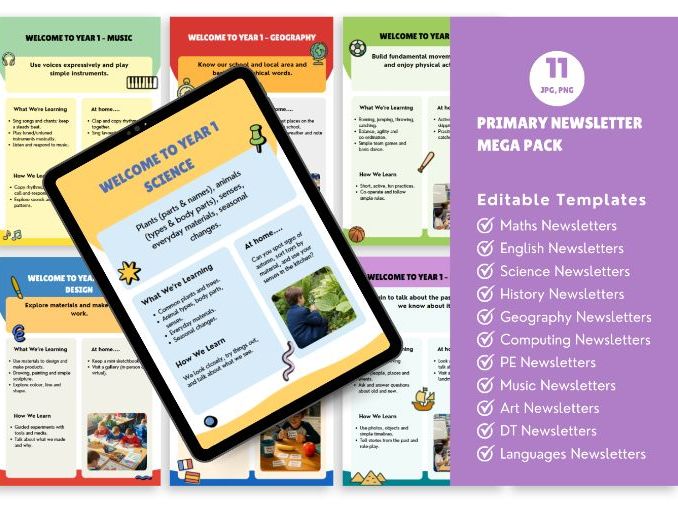 Science Primary Curriculum Overview Pack Y1-Y6
