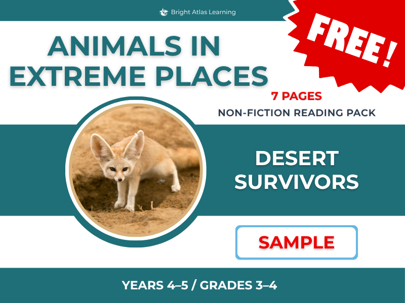 Desert Survivors Free Sampler | Grades 3–4 Non-Fiction Reading