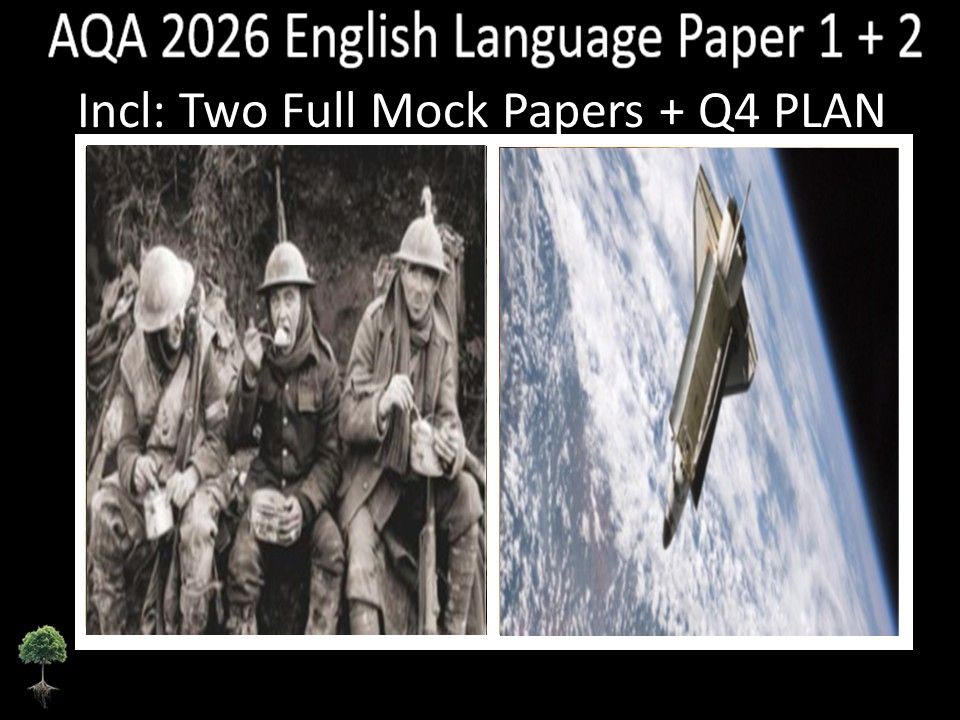 Two AQA 2026 English Language Paper 1 + 2 Mocks | Q4 Plan