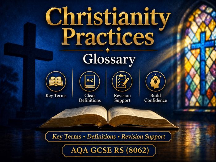 AQA GCSE RS (8062) – Christianity Practices Glossary | Key Terms
