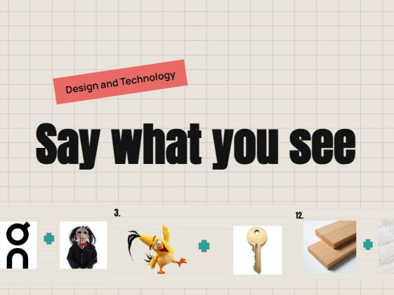 Design and Technology Starter/Plenary: Say what you see/Dingbats