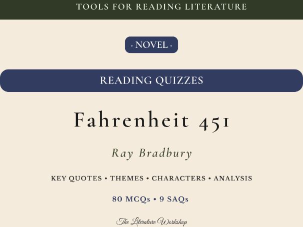 Fahrenheit 451 Reading Quizzes – The Whole Novel