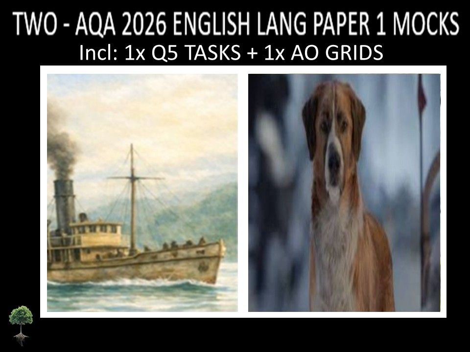 TWO - AQA PAPER 1 | 2026 FULL MOCKS | Q5 TASKS | AO GRIDS