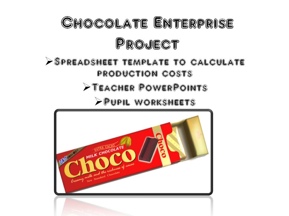 Enterprise Project Chocolate Bar by Teaching Resources