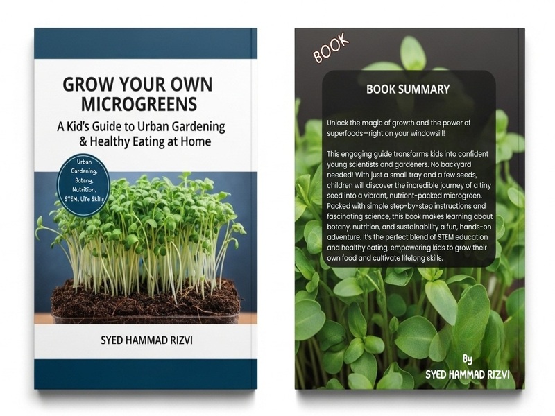 Grow Your Own Microgreens:A Kid's Guide to Urban Gardening &Healthy Eating Book