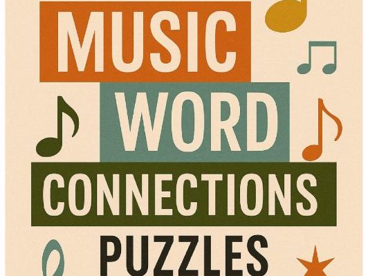 3 Elementary Music Word Connections Puzzles w/Answers
