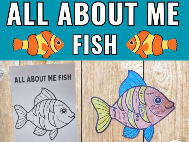 All About Me Fish | Back to School Activity | Getting to Know You Worksheets