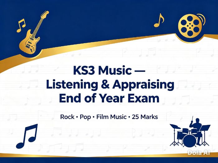 KS3 Music End of Year Exam Paper