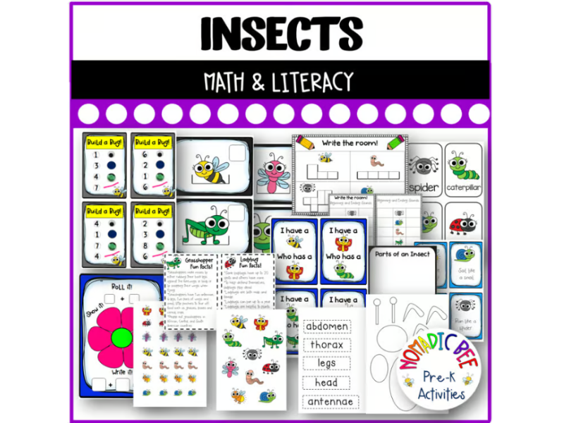 Insects Themed Activities (The Very Quiet Cricket)