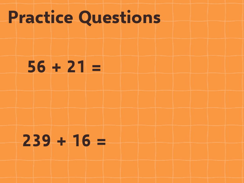 Mental addition and subtraction pwp