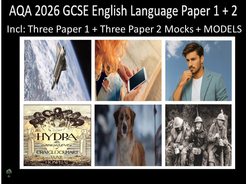 Six AQA 2026 GCSE English Language Paper 1 & 2 Mocks | Models