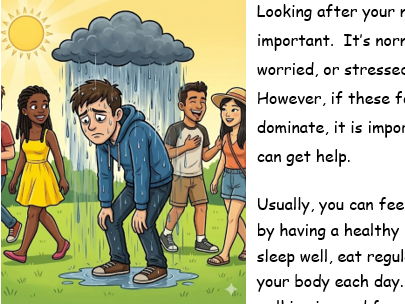 Mental Health reading comp - ESOL E3 & L1