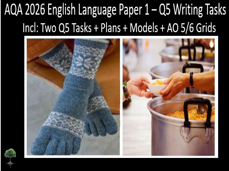 Two Question 5 - AQA 2026 GCSE English Language Paper 1 | Plans, AO Grids, Models