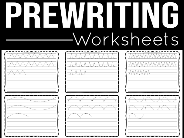 Prewriting Tracing Lines Worksheets - Fine Motor Skills Practice for EYFS & Reception