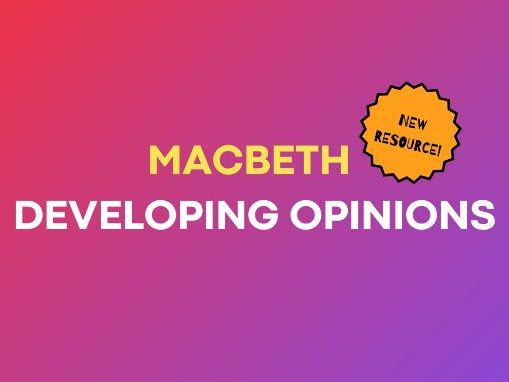 Macbeth: Scene Summary Opinions